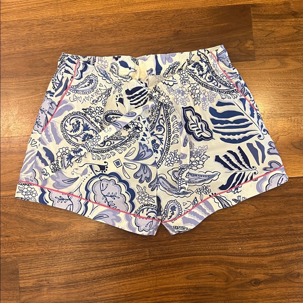 Women's Blue Paisley Pajama Set - Picture 9 of 12
